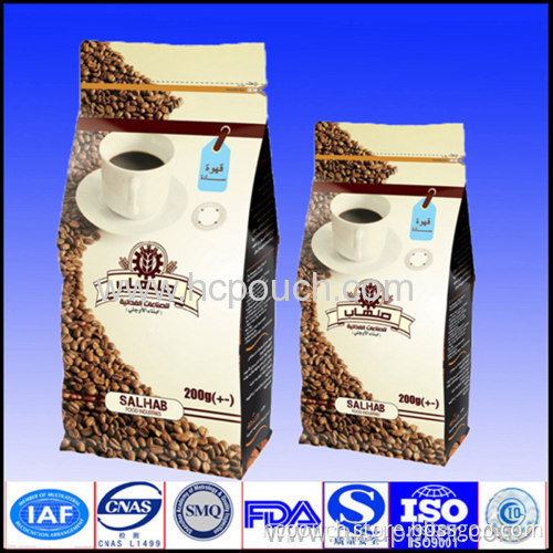 Side Gusseted Kraft Coffee Paper Pouch